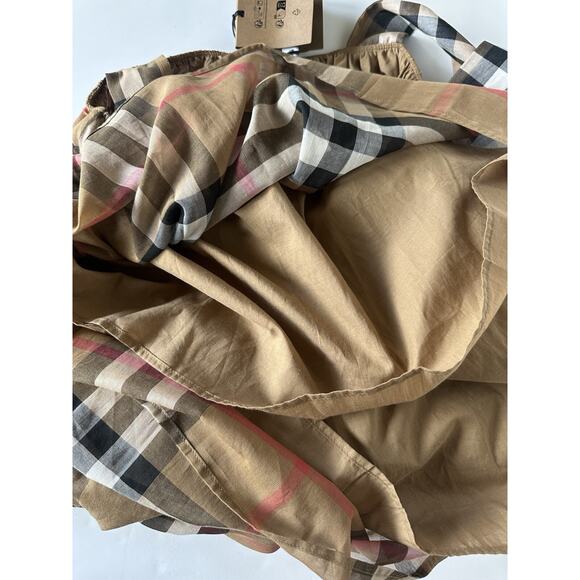 Burberry Delilah Women’s Toupe Brown Check Dress 4 US (38 Euro) 8099412 NWT $820 - Picture 9 of 14